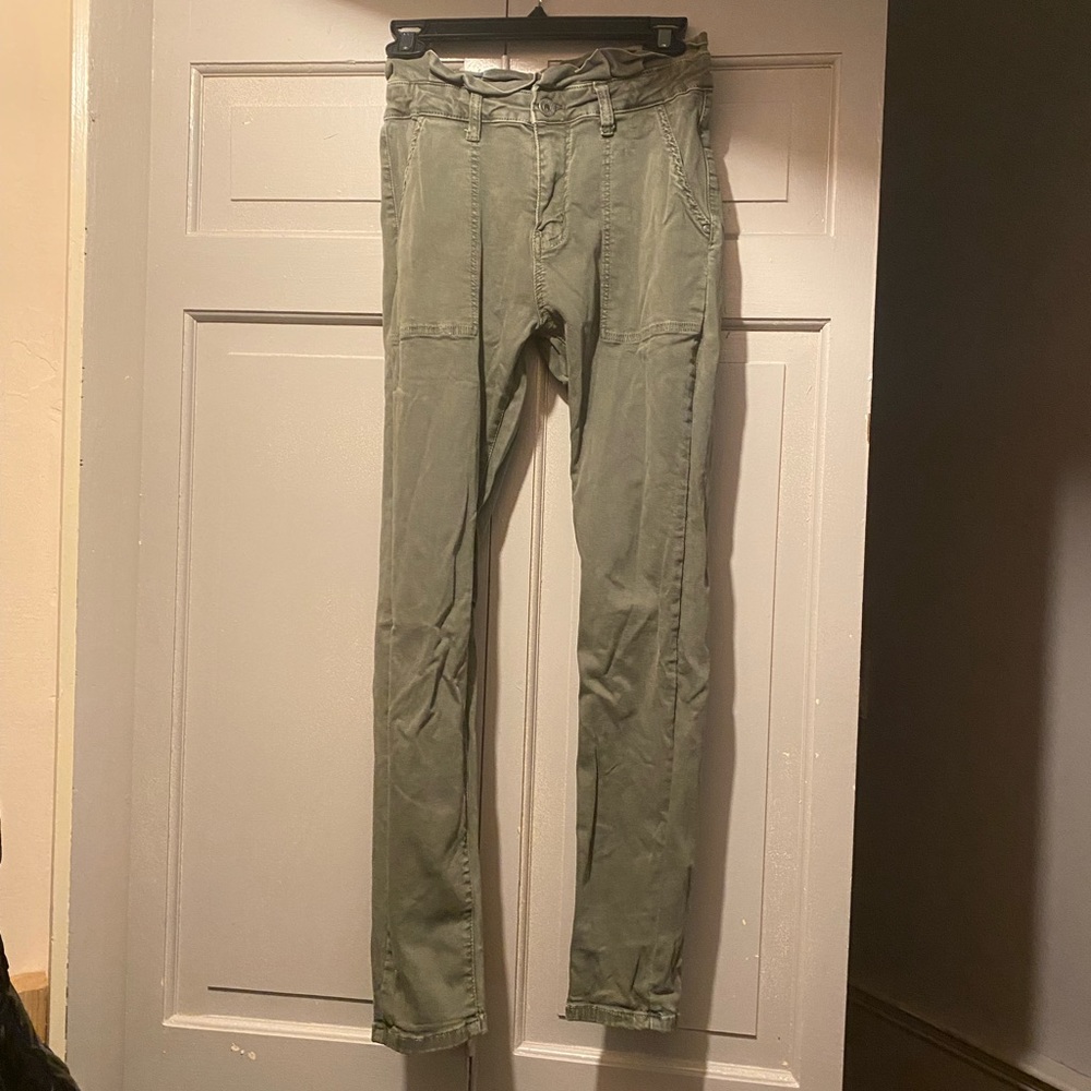 Green Bag Midrise Skinny Jeans